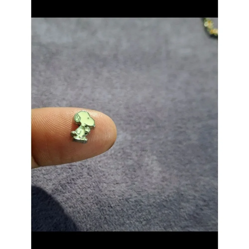 Snoopy Enamel Charm For Floating Lockets